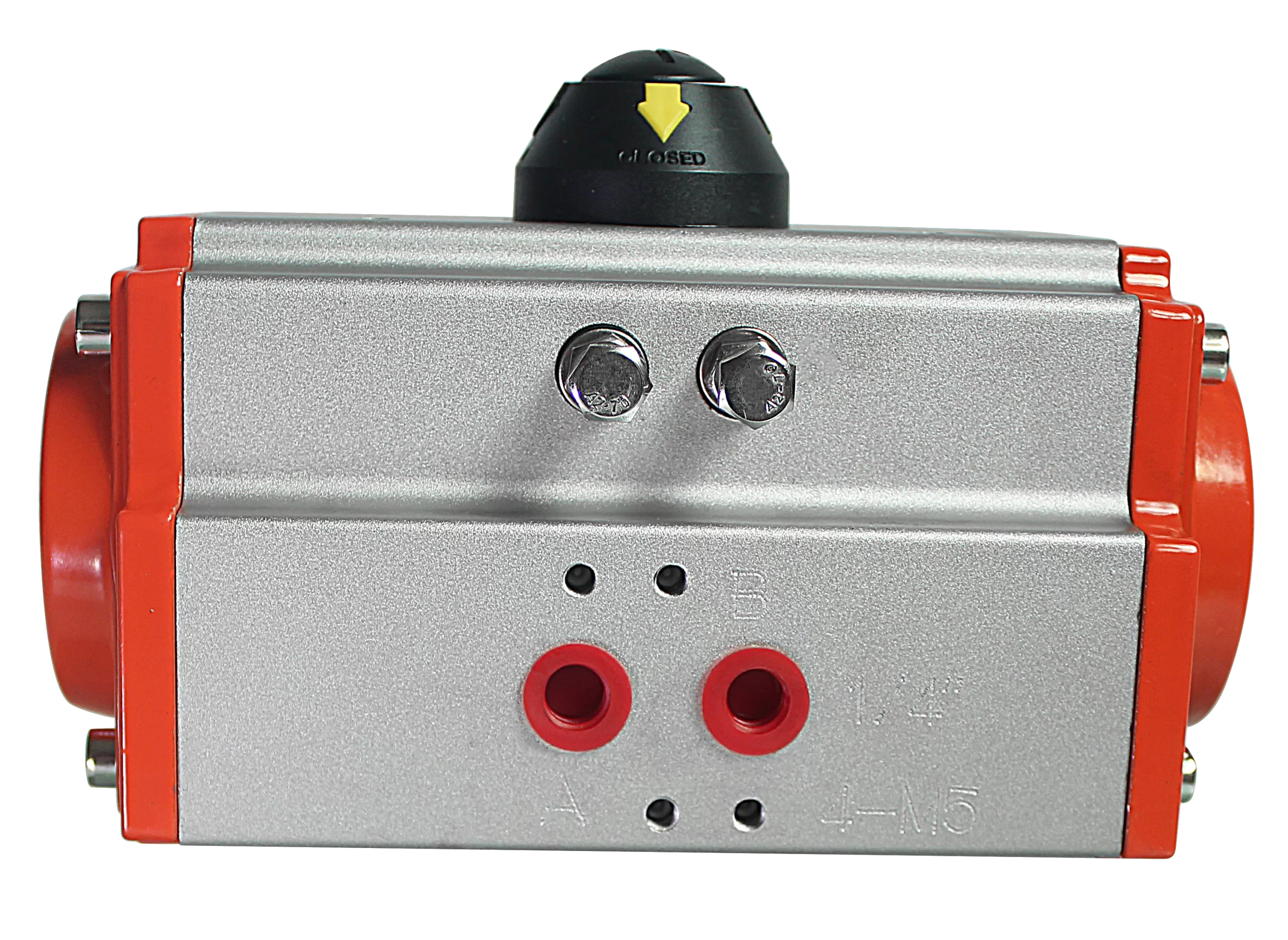 Atuador pneumático de retorno por mola da série AT - Controle de Emergência Seguro 5