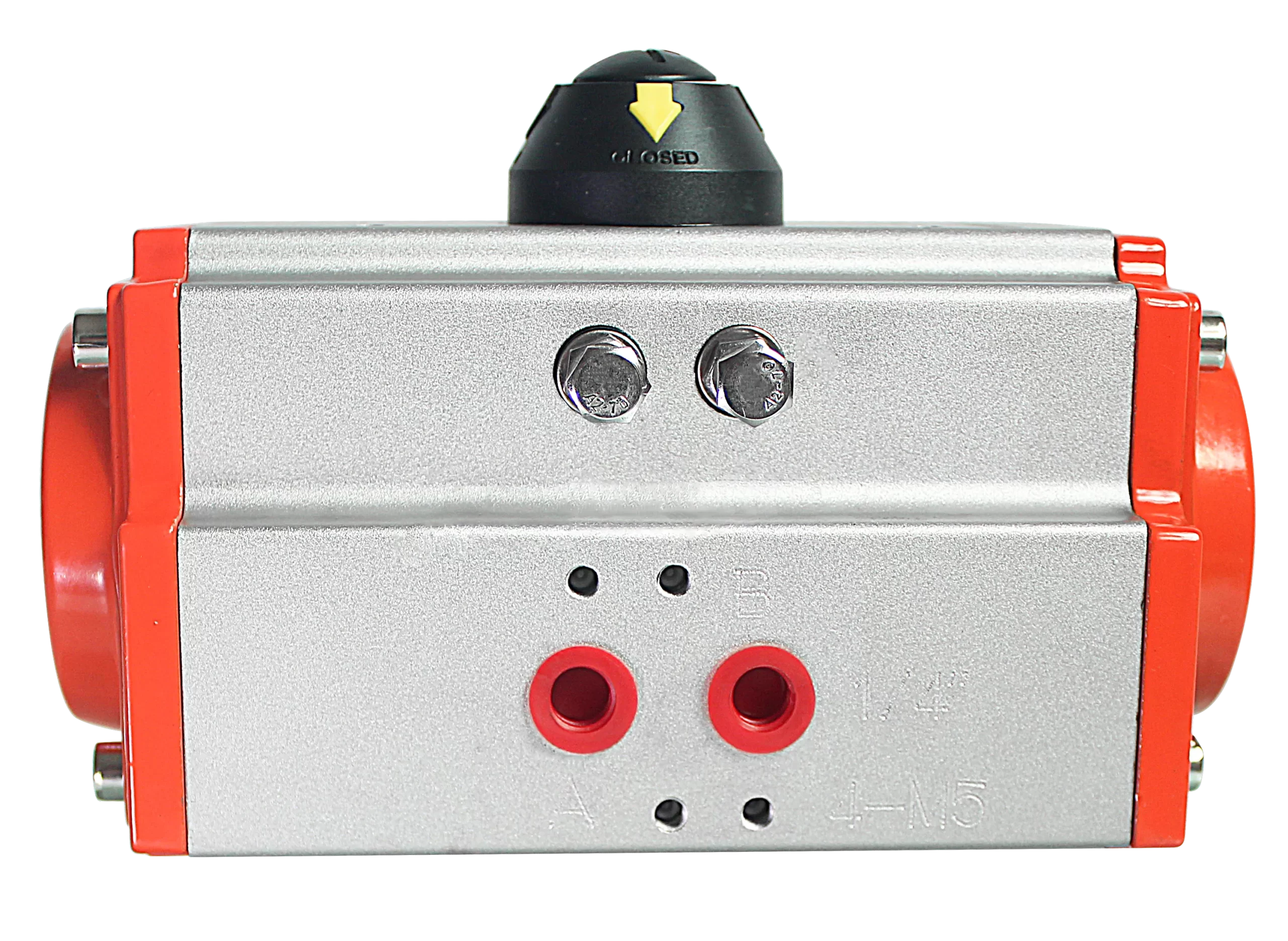 Atuador pneumático de retorno por mola da série AT - Controle de Emergência Seguro 6