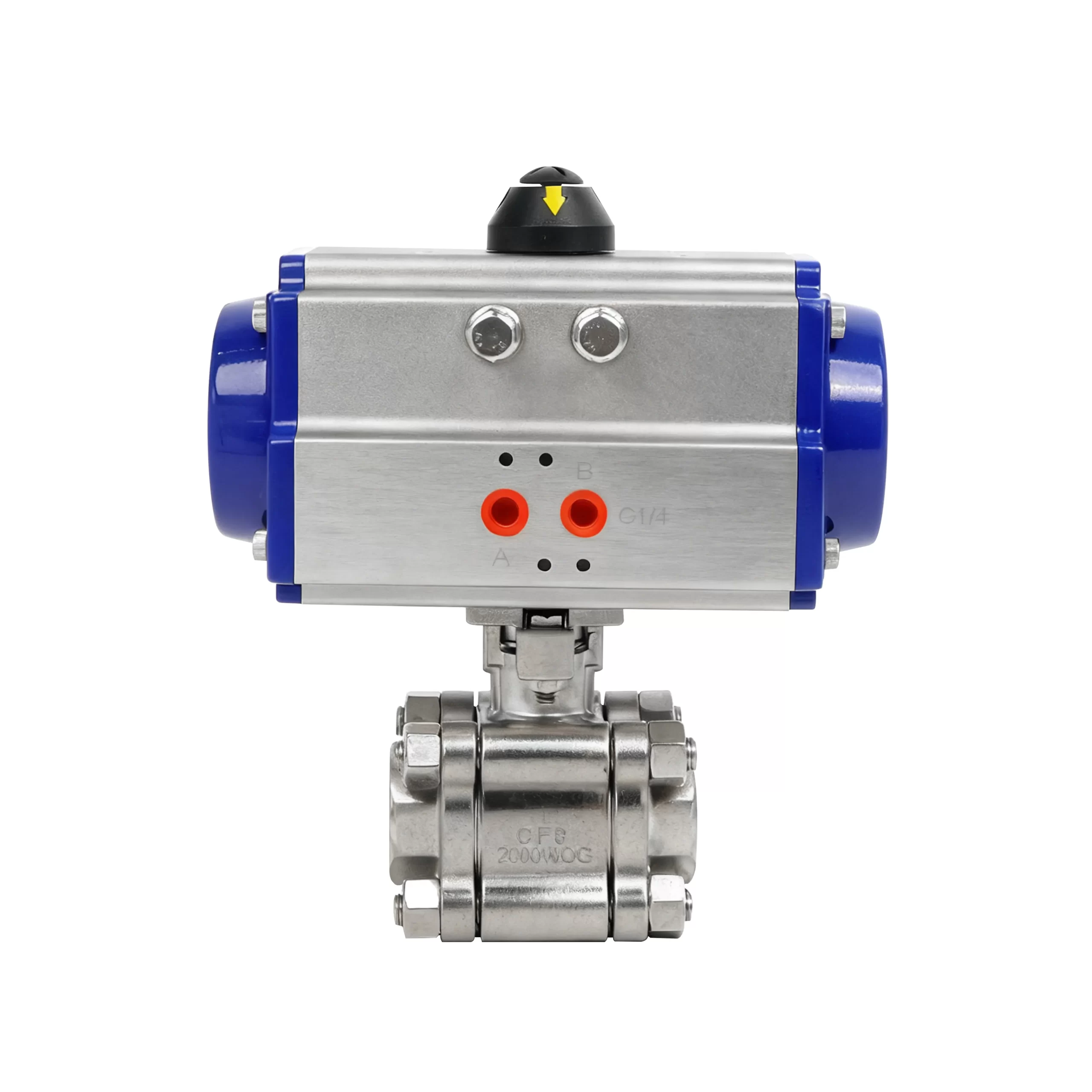 DK66-3PS-HG Pneumatic 3-Piece High-Pressure Ball Valve 1