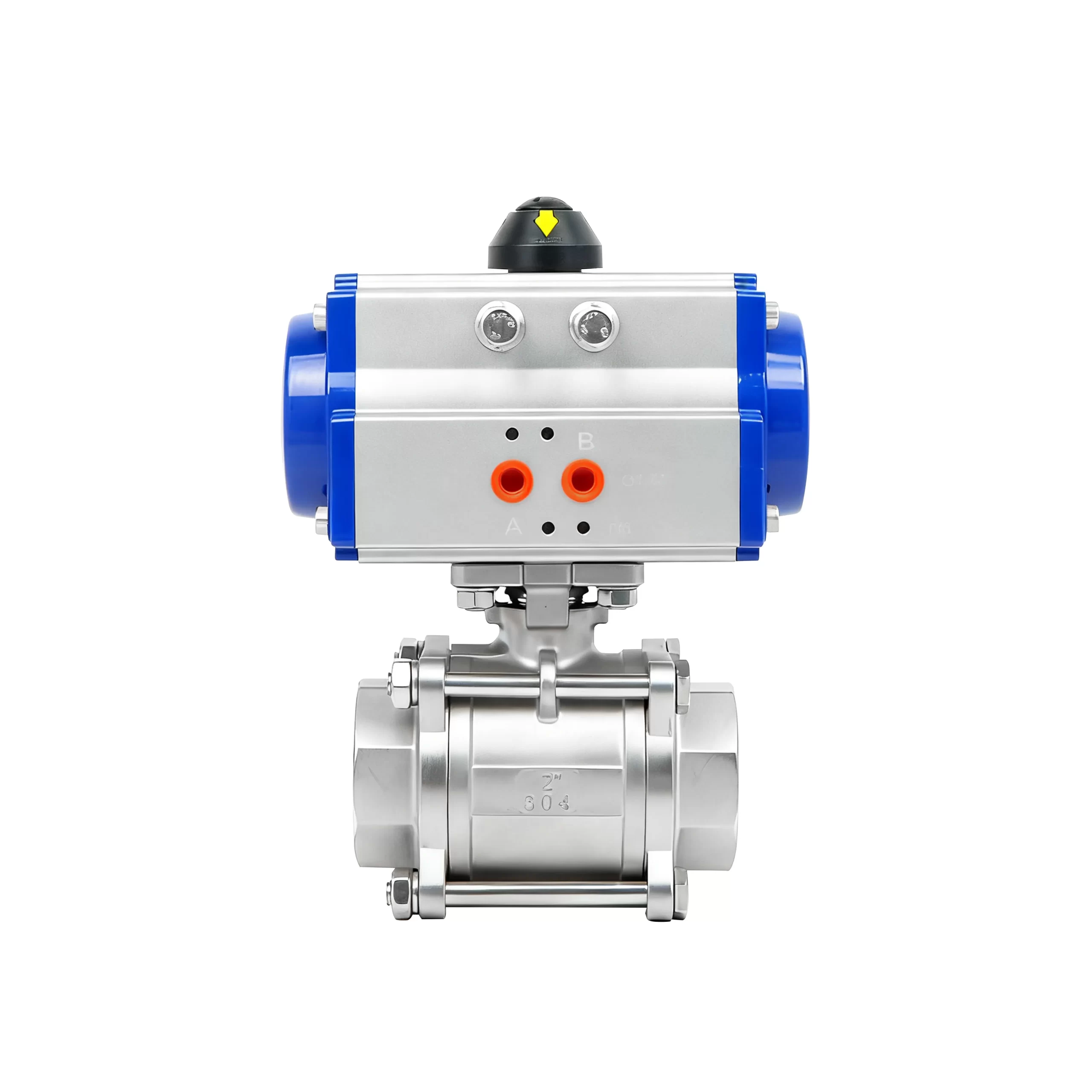 DK66-3PS Pneumatic 3-Piece Threaded Ball Valve 2