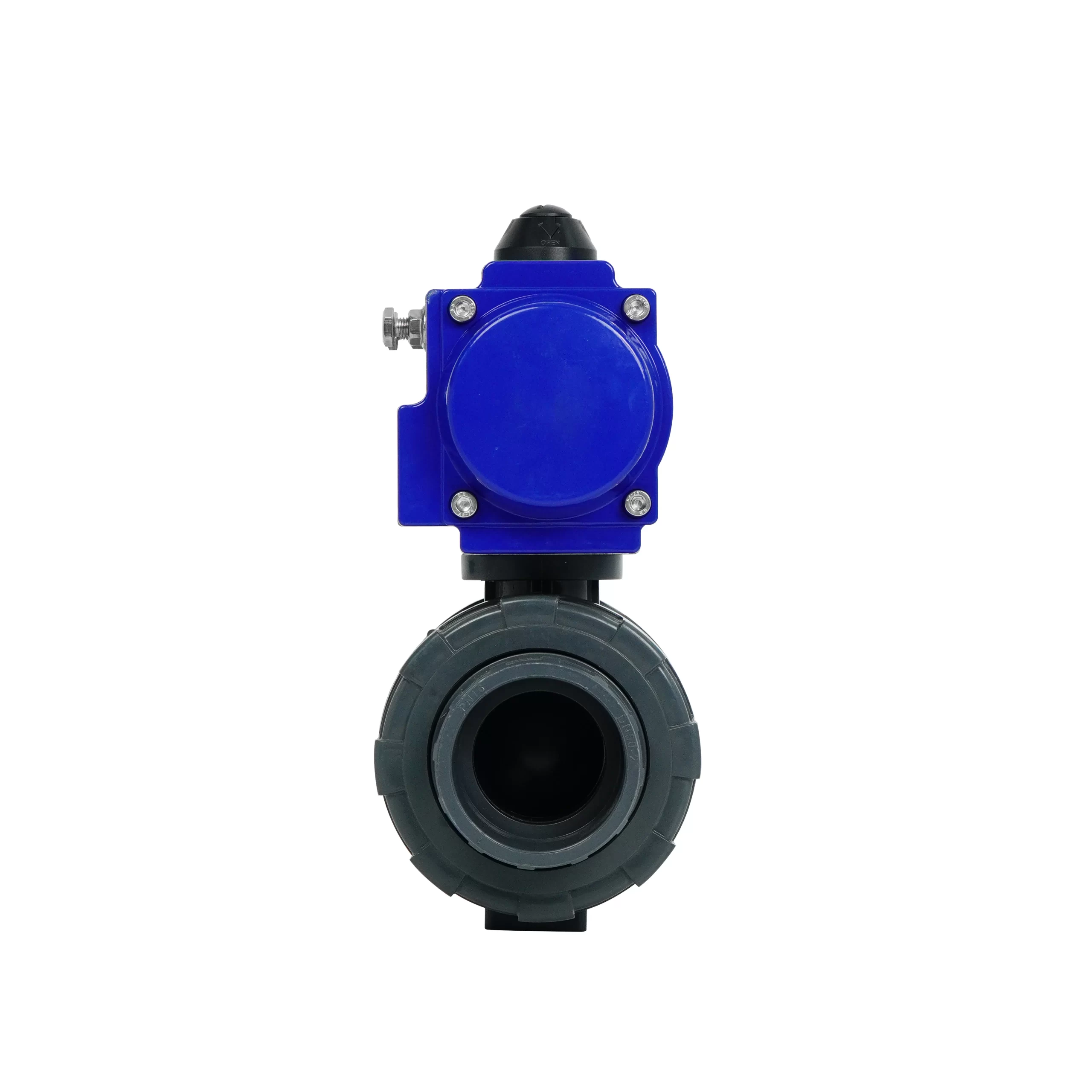 DK66-PL Pneumatic UPVC Double Union Ball Valve 2