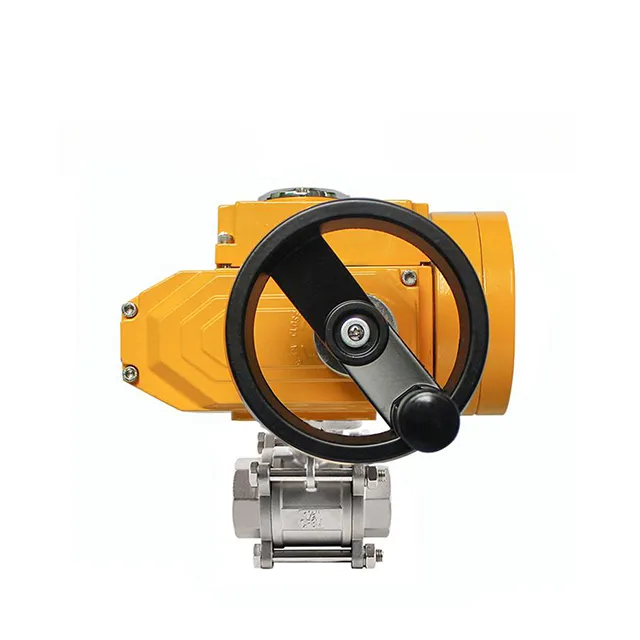 EX-DKV55-3PS Válvula de esfera elétrica à prova de explosão de três peças com reset automático 2