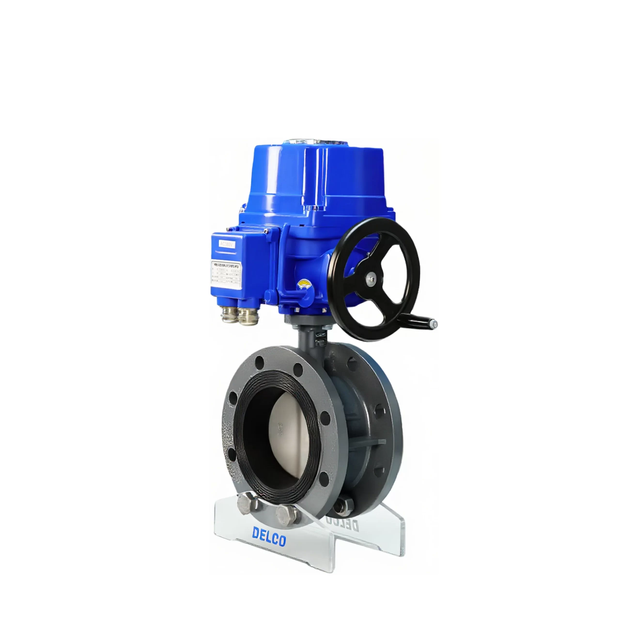 QT-DK56-FB Electric Explosion-proof Cast Steel Flanged Butterfly Valve with QT Series Actuator 6