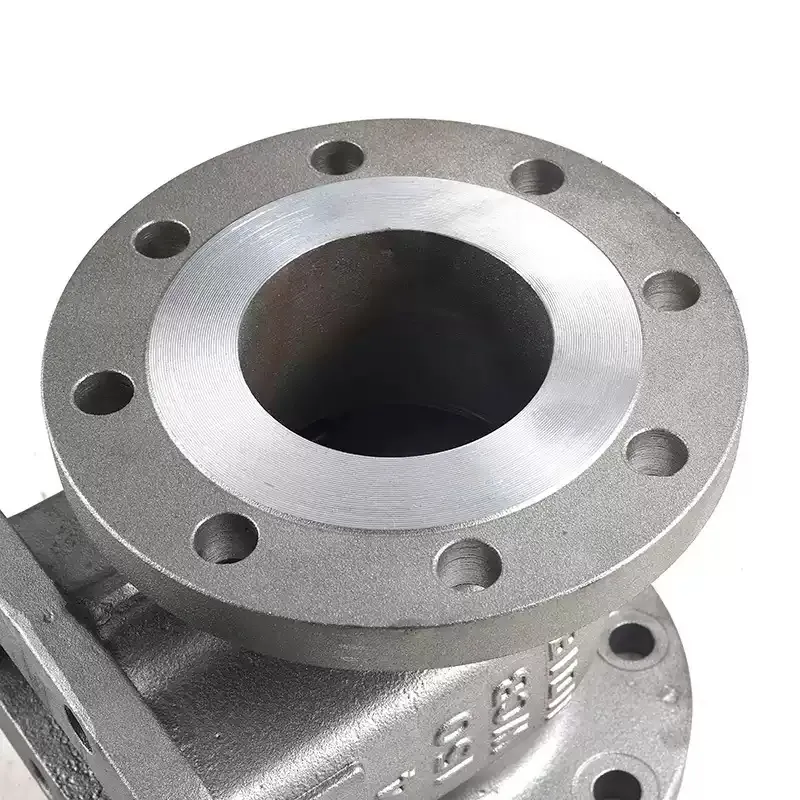 Válvula de Comporta Manual de Aço Inoxidável com Flange – Visão de Detalhes 1