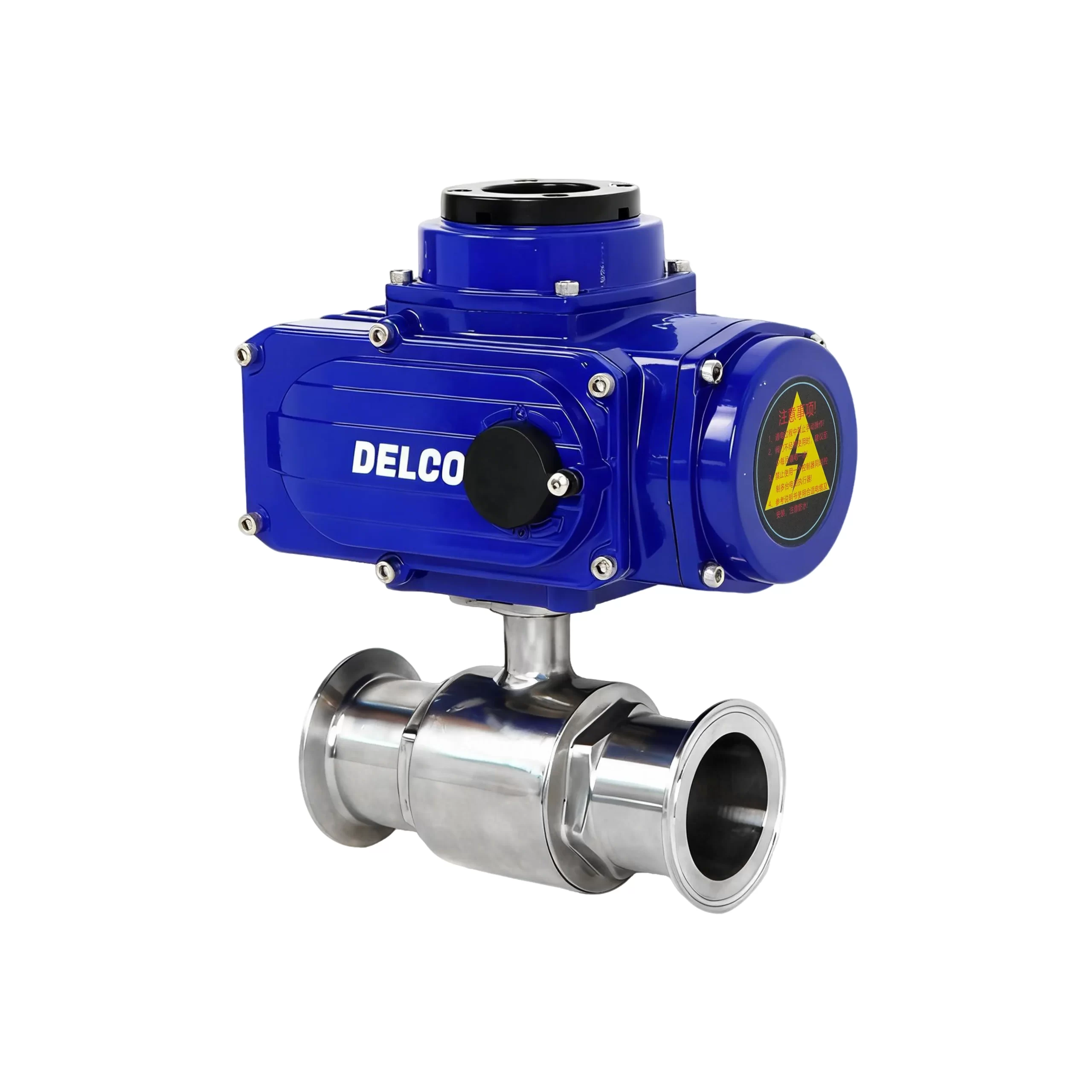 IP67-DK55-2WS Electric Sanitary Two-Way Clamp Ball Valve 1