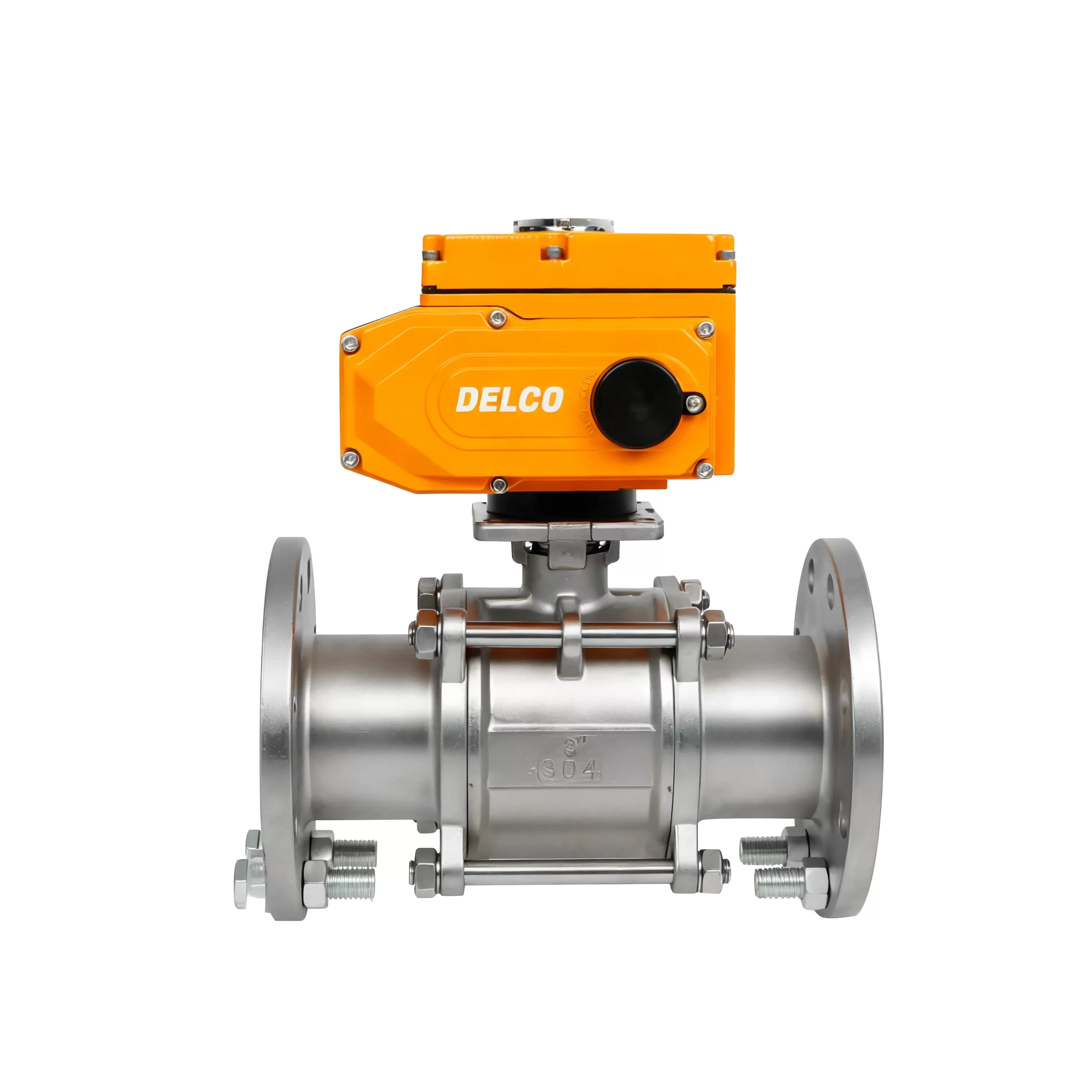 IP67-DK55-3PF Electric Three-Piece Stainless Steel Flanged Ball Valve 4