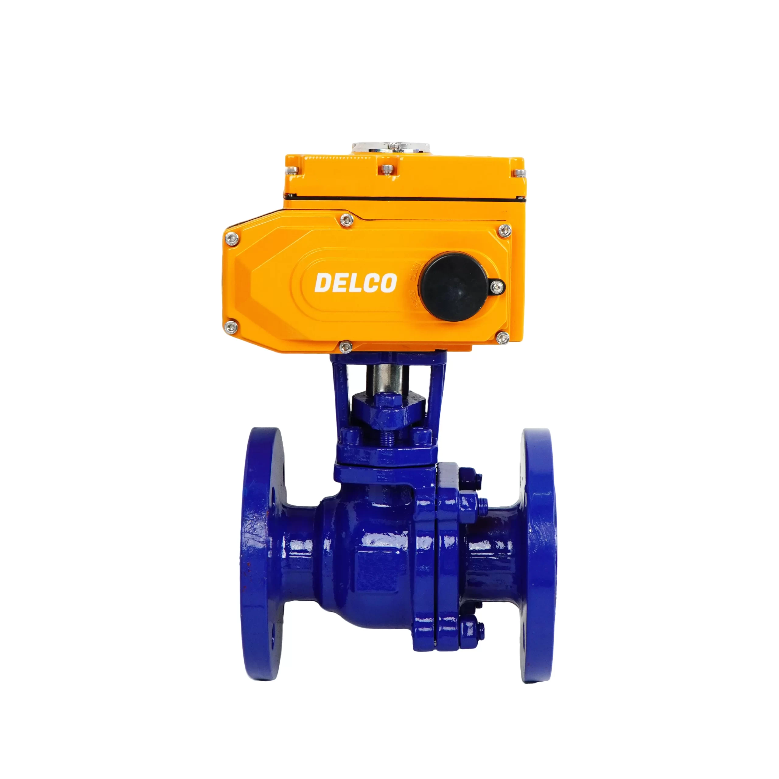 IP67-DK55-CF Electric Two-Way Fluorine-Lined Flanged Ball Valve 1